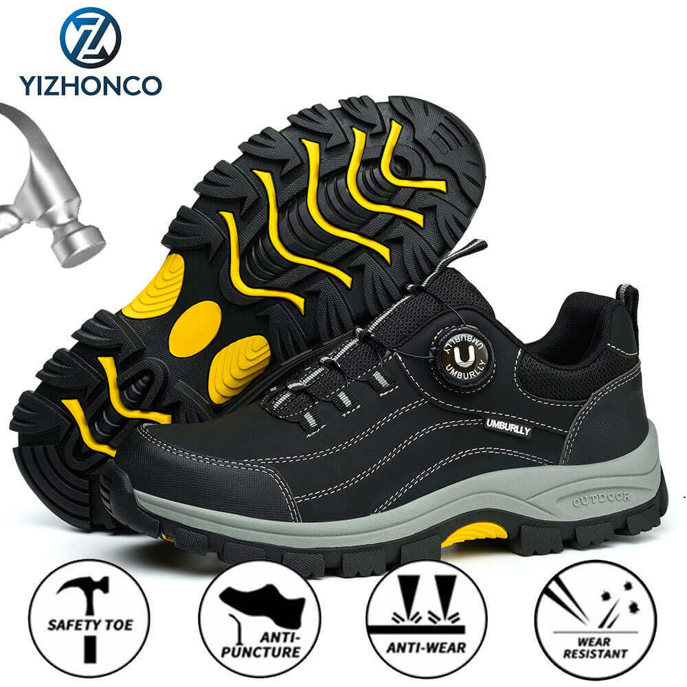 Lightweight Safety Shoes Steel Toe BOA Design Suitable for Warehouse Work