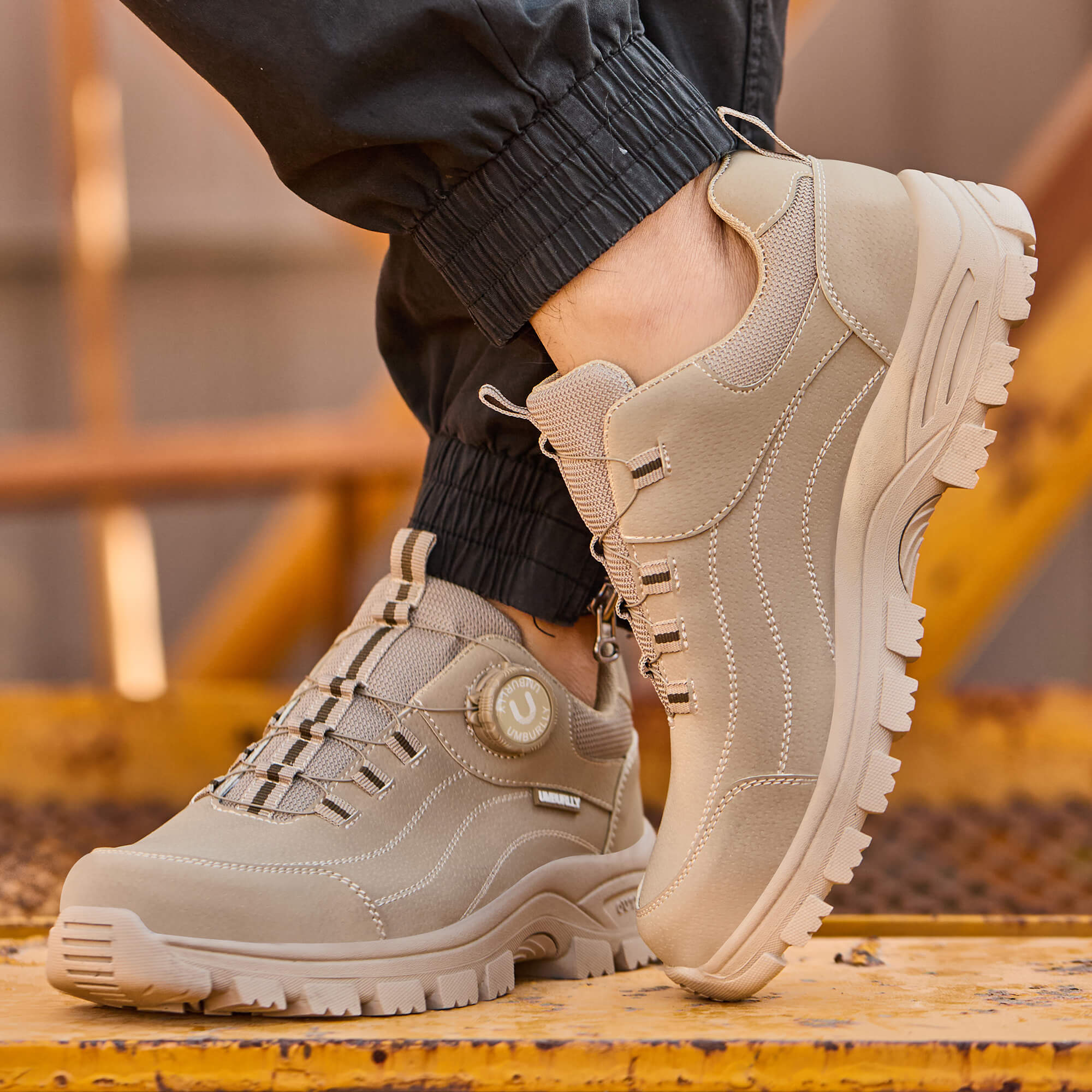 Lightweight Safety Shoes Steel Toe BOA Design Suitable for Warehouse Work