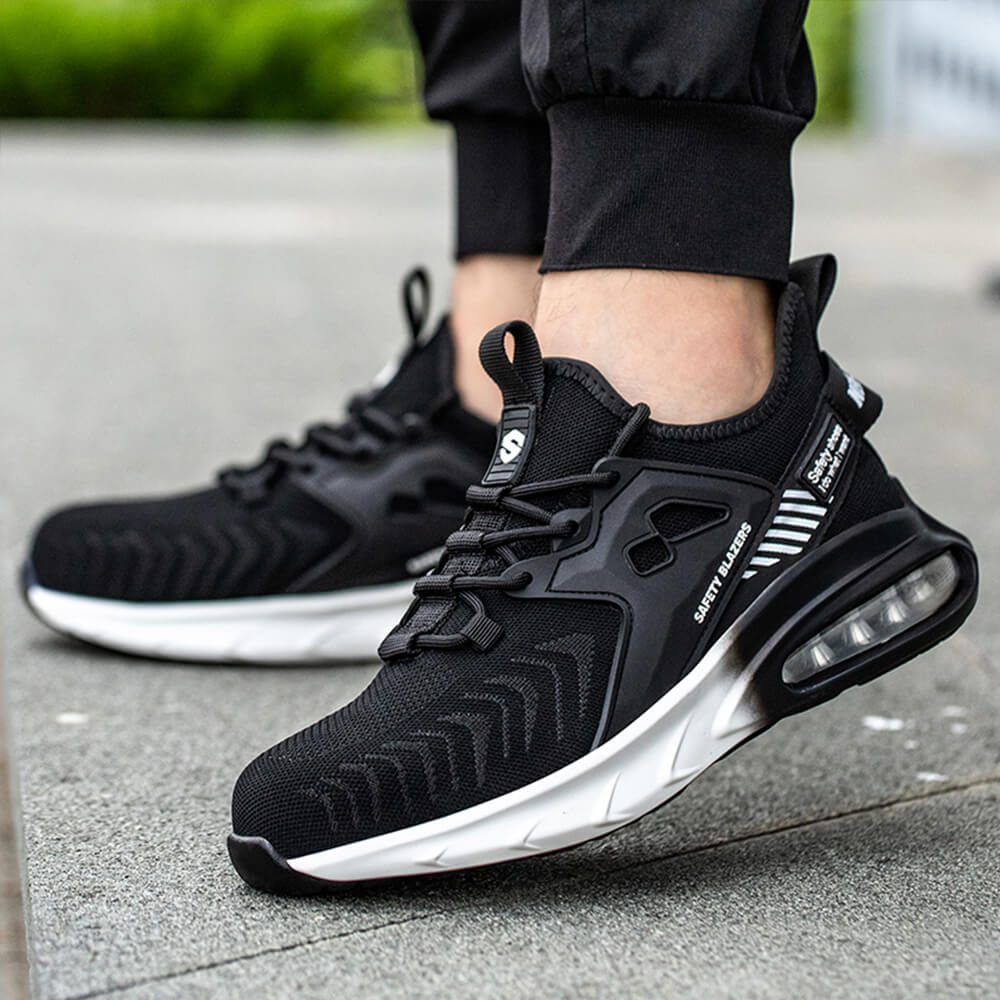 Black Best work shoes for warehouse model picture 