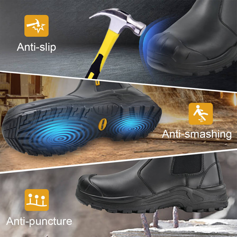 Best Black Men’s Work Boots for Durability and Comfort in Heavy-Duty Work Environments