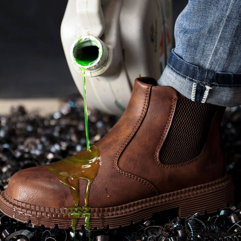 Slip-On Work Boots-oil-resistant