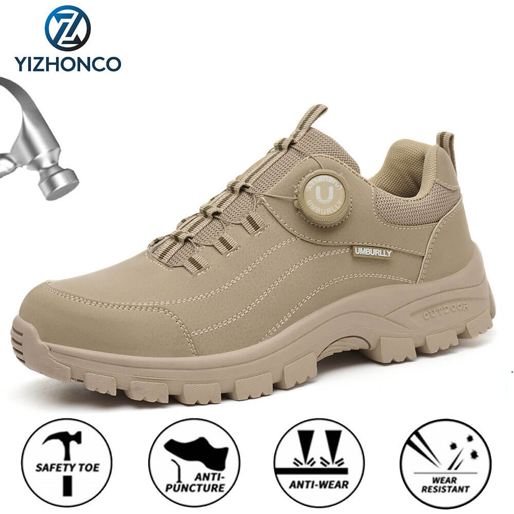 Lightweight Safety Shoes Steel Toe BOA Design Suitable for Warehouse Work